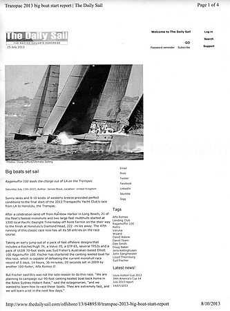 The Daily Sail - July 15, 2013