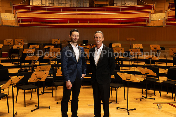 Portraits of the Pacific Symphony Artistic & Music Director Designate, Alexander Shelley and Pacific Symphony Principal Pops Conductor, Enrico Lopez-Yañez