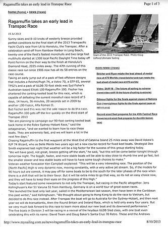 My Sailing.com.au - July 15, 2013