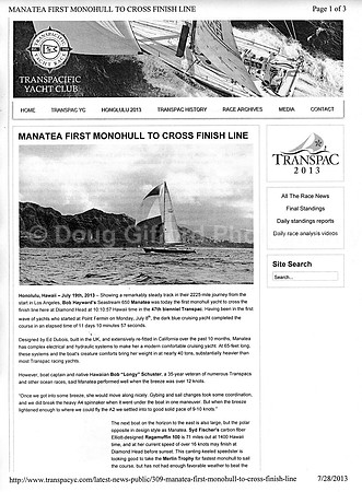 Transpac 2013 News - July 19, 2013